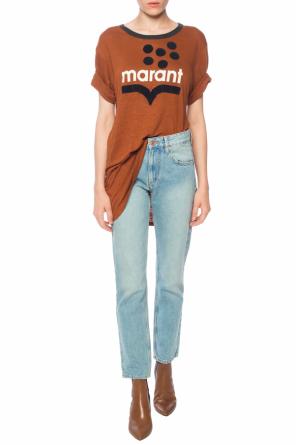 T-shirt with a printed logo, zdjęcie 2 T-shirt with a printed logo od Isabel Marant Etoile